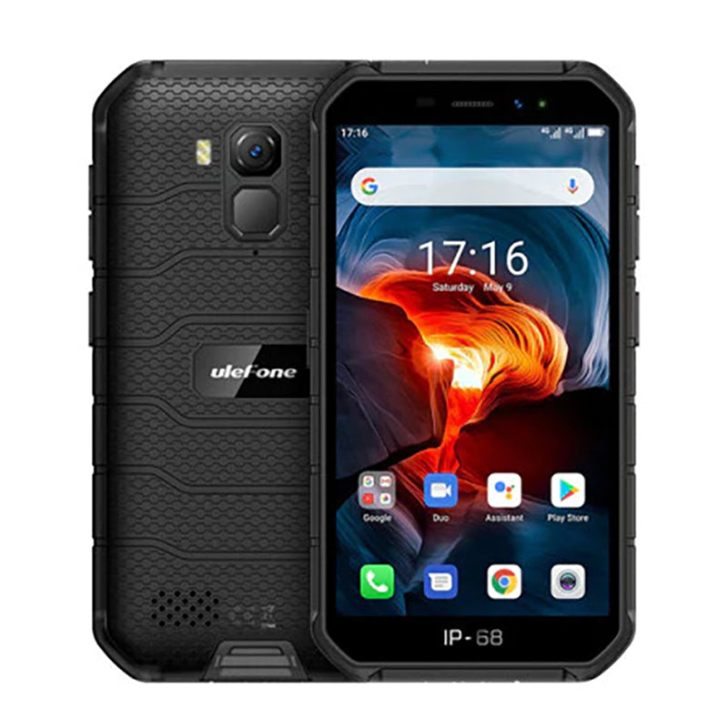 Ulefone Iskunkestävä puhelin Armor X7 Pro, musta