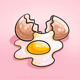 Inktober 2019 cracked open egg sketch