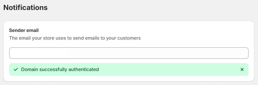 Shopify notifications e-mail screenshot