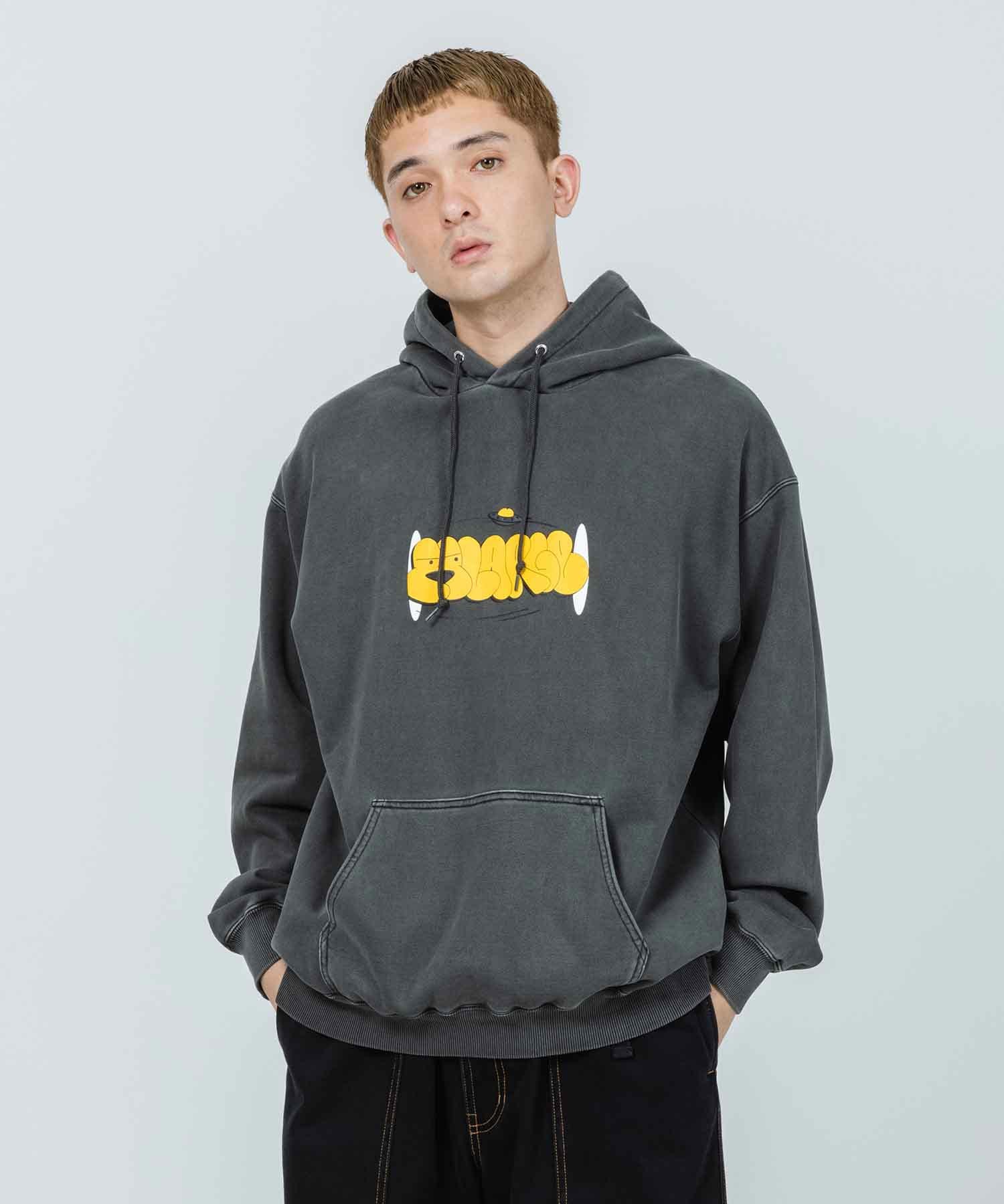 NTWRK - GRAFFITI PIGMENT PULLOVER HOODED SWEAT