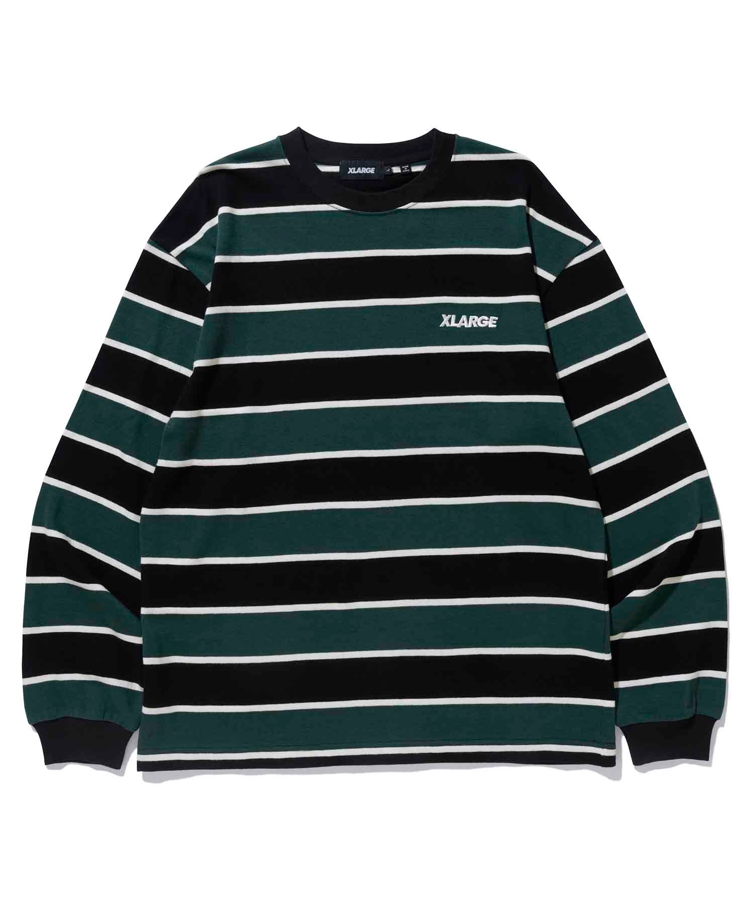 STANDARD LOGO STRIPED L/S TEE – XLARGE