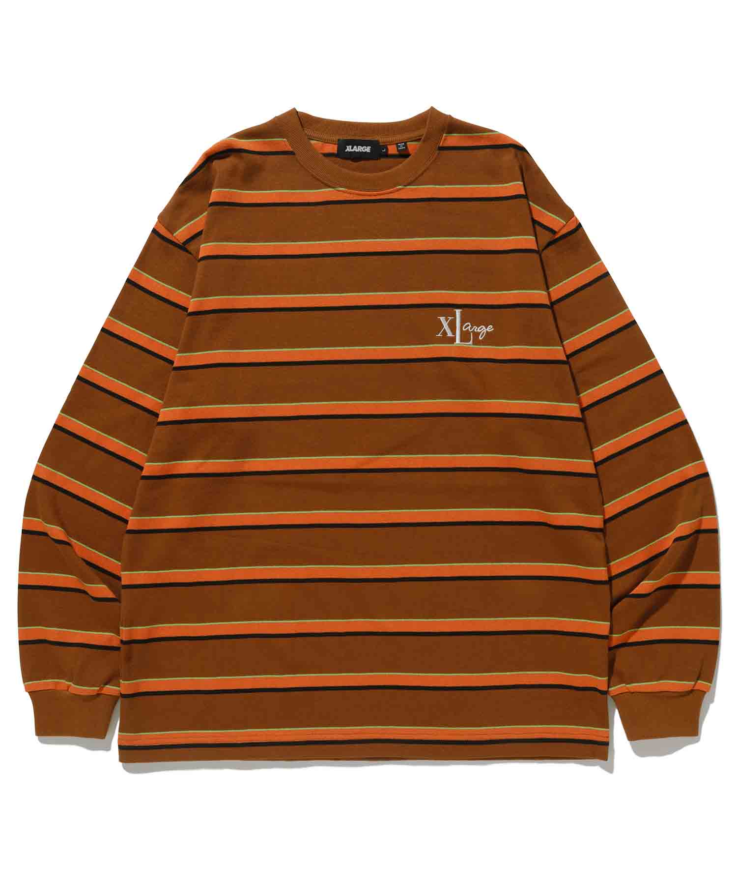 STANDARD LOGO STRIPED L/S TEE – XLARGE