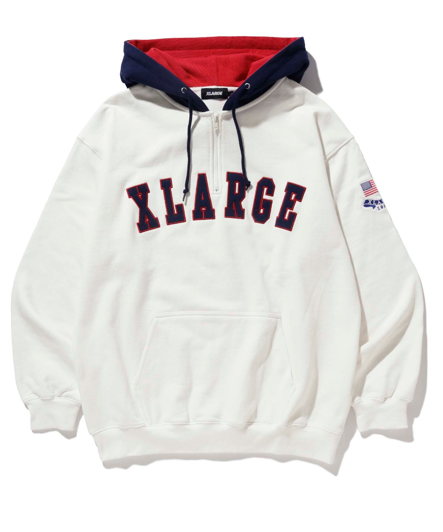 HALF ZIP BOA HOODIE | XLARGE