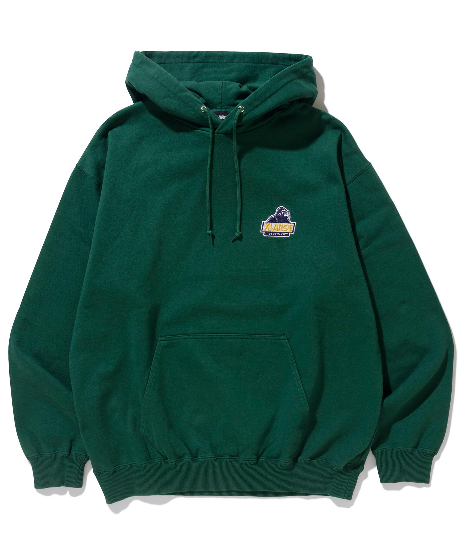 CONTRAST STITCH PULLOVER HOODED SWEAT