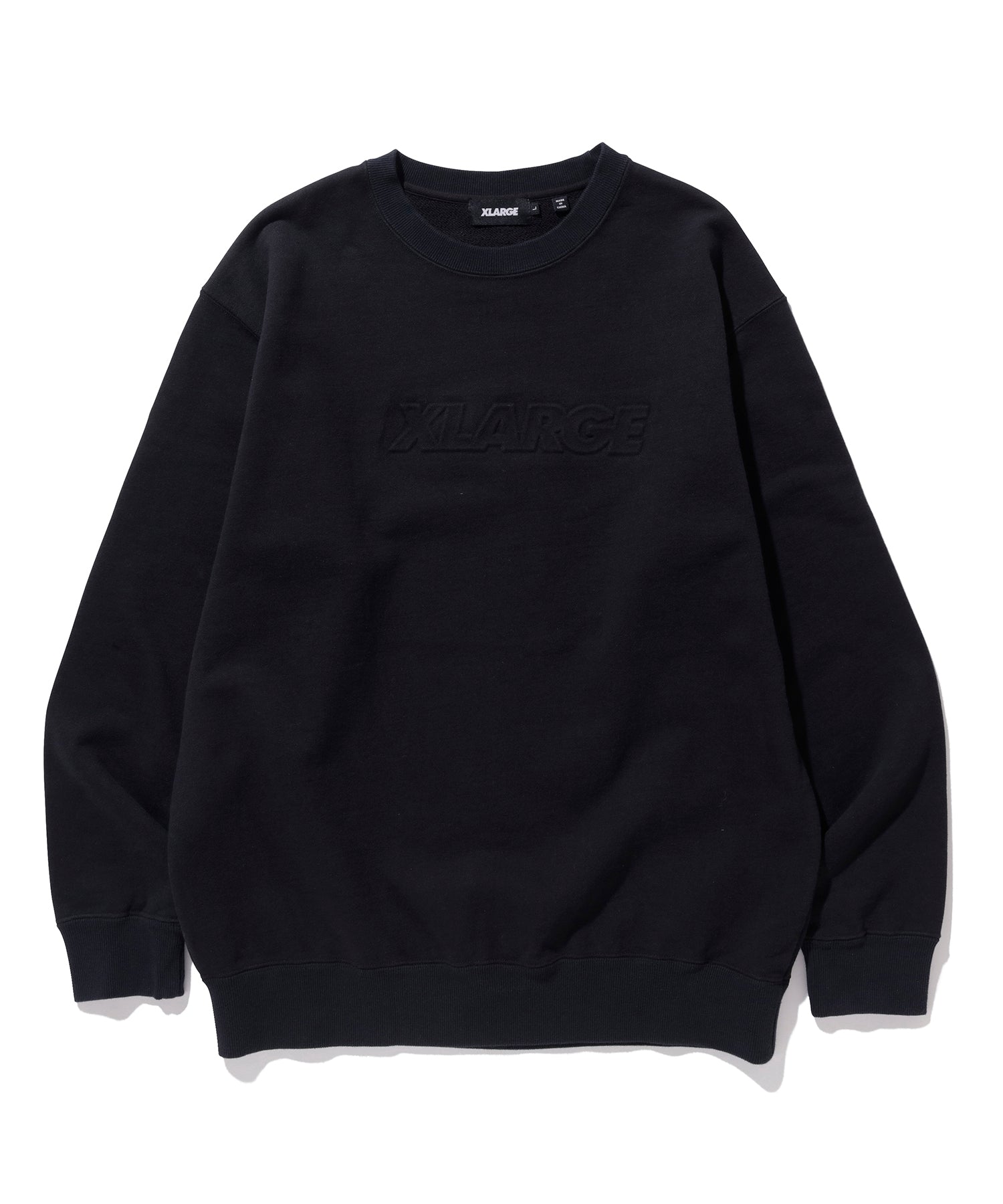 STANDARD LOGO PATCHED CREW NECK SWEAT