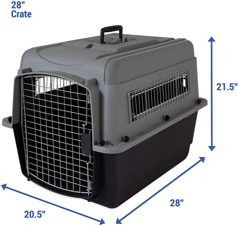 Ultra Vari Medium Heavy Duty Plastic Portable Dog Kennel Crate | GoGrabGo