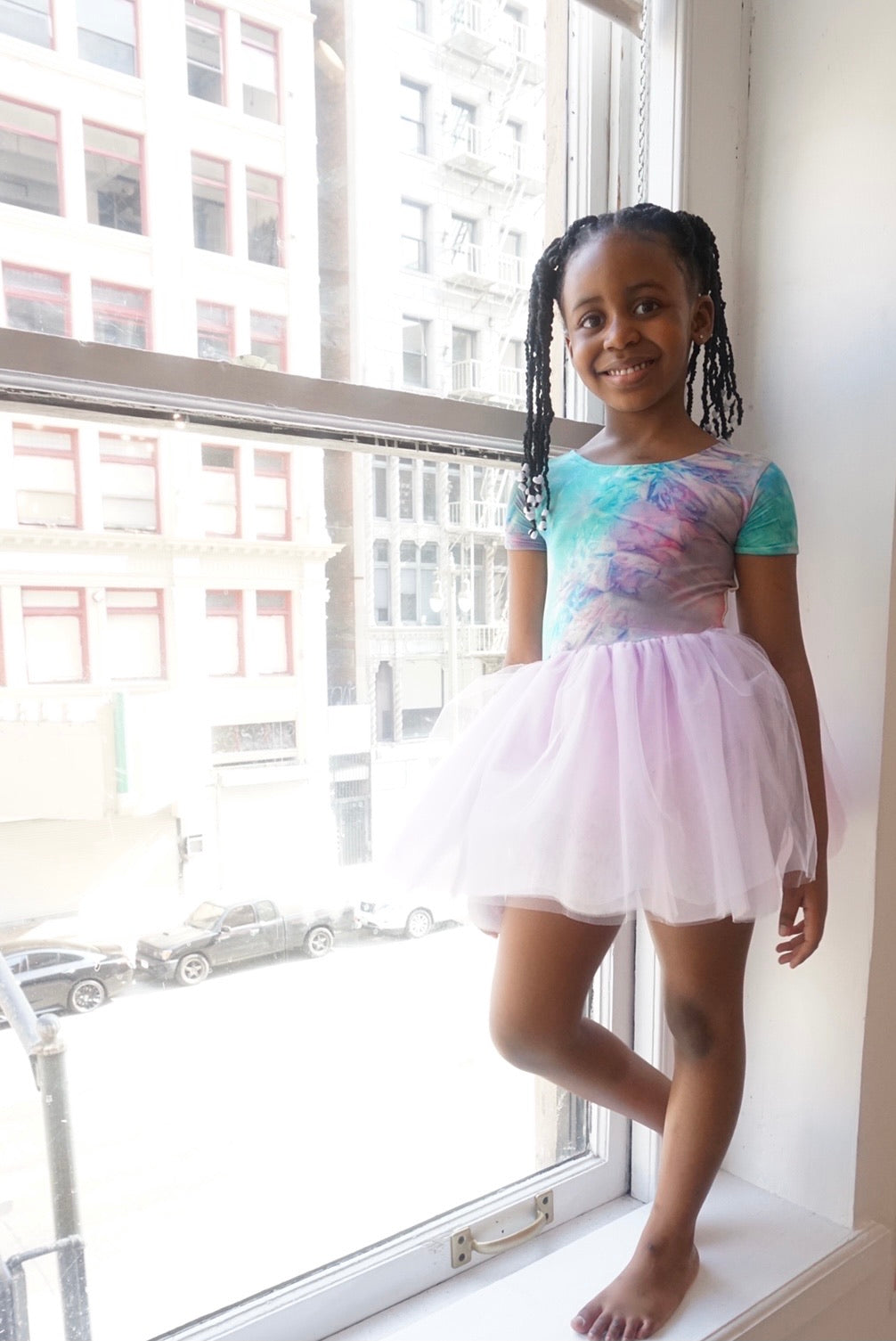 tie dye tutu dress