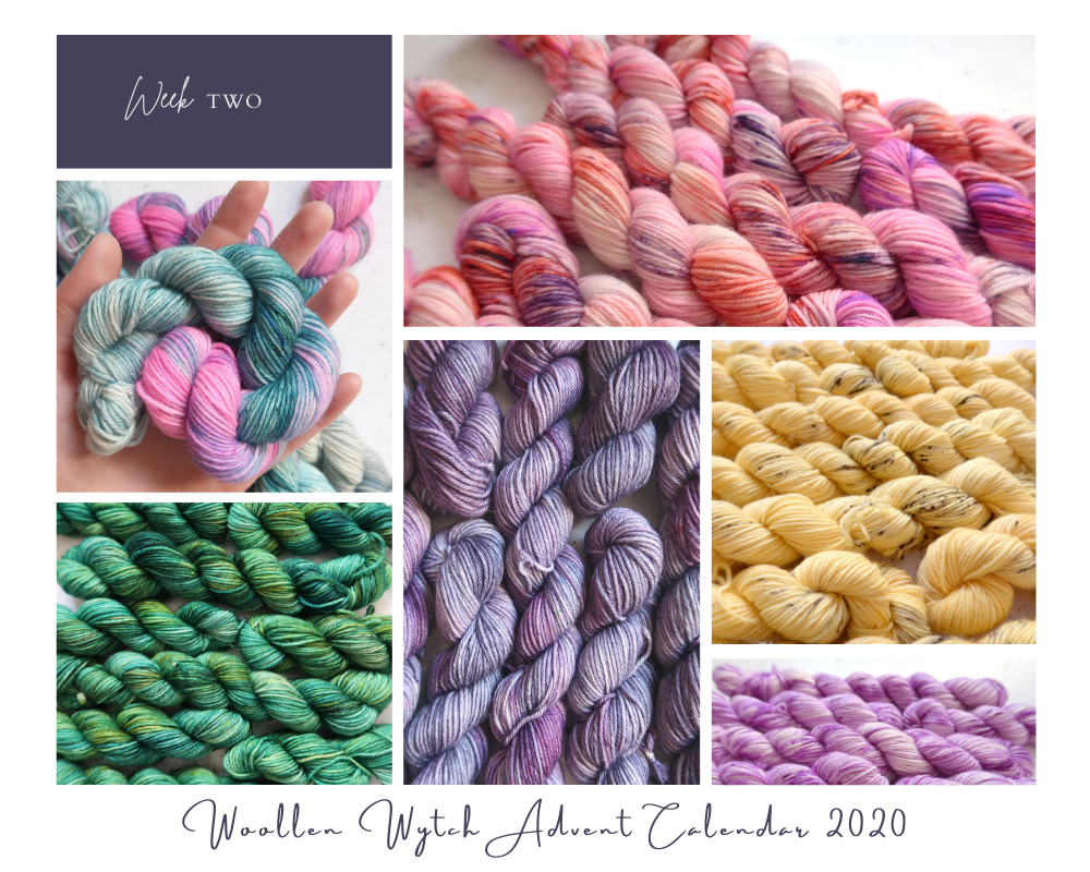 yarn advent calendar 2020 knitting hand dyed yarn woollen wytch