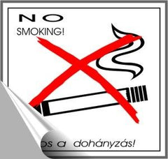 tilos a dohányzás