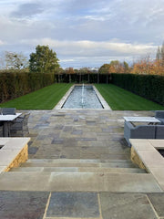 Large water feature we constructed in Evesham