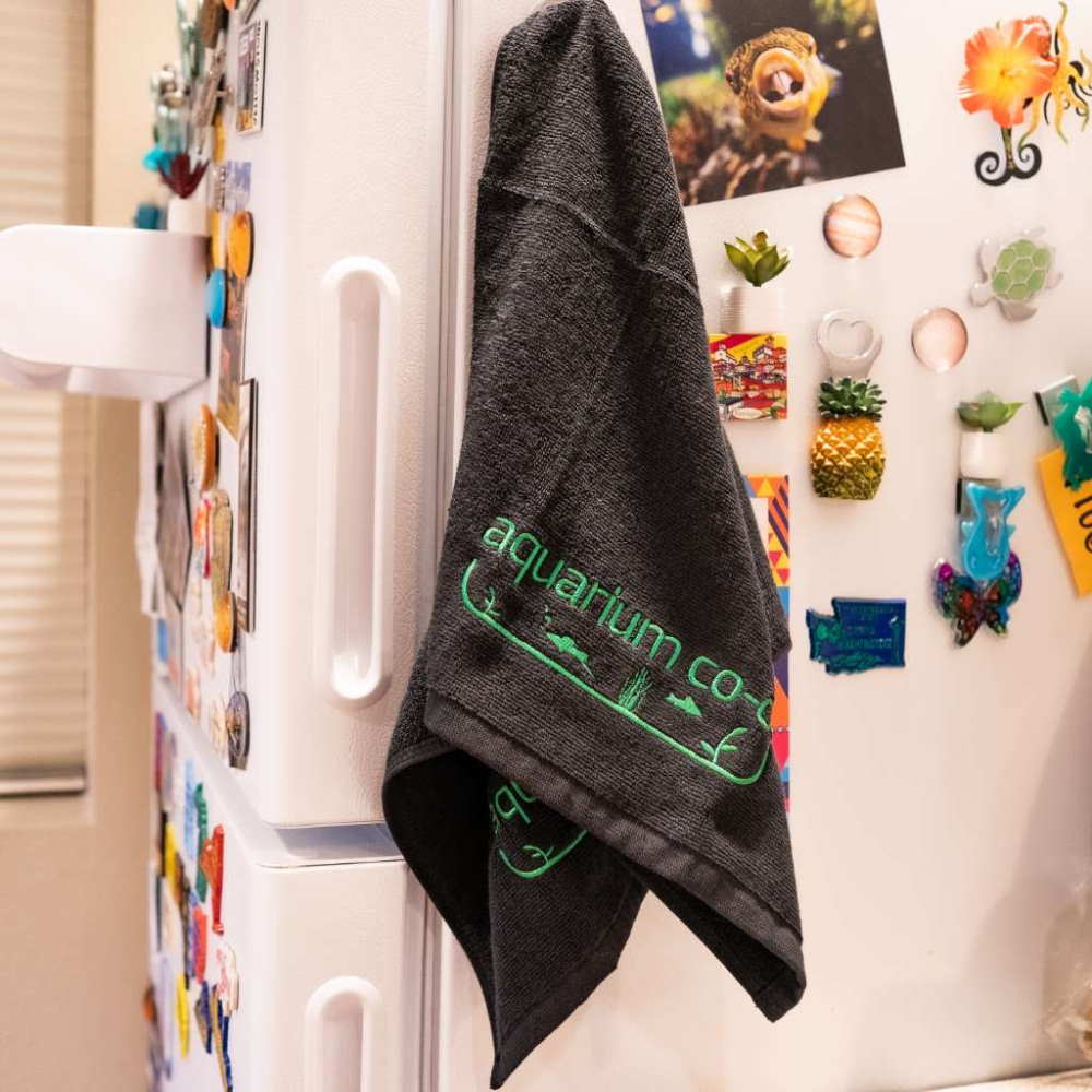 Aquarium Co-Op black towel