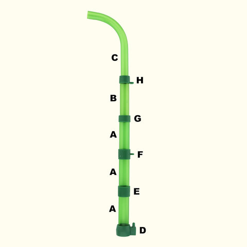 Easy Flow - labeled parts, assembled