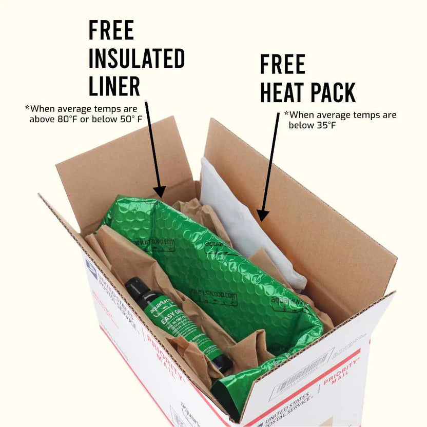 Free shipping liner and heat packs for plants