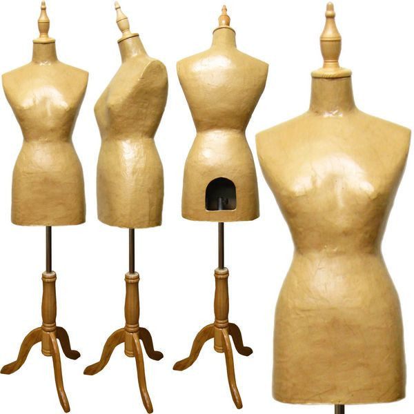 Paper Mache French Dress Form DIFDF101 Mannequin Mart