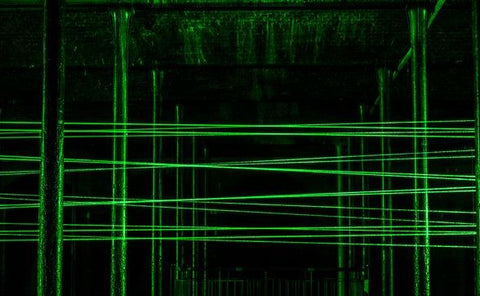Green laser line art 1