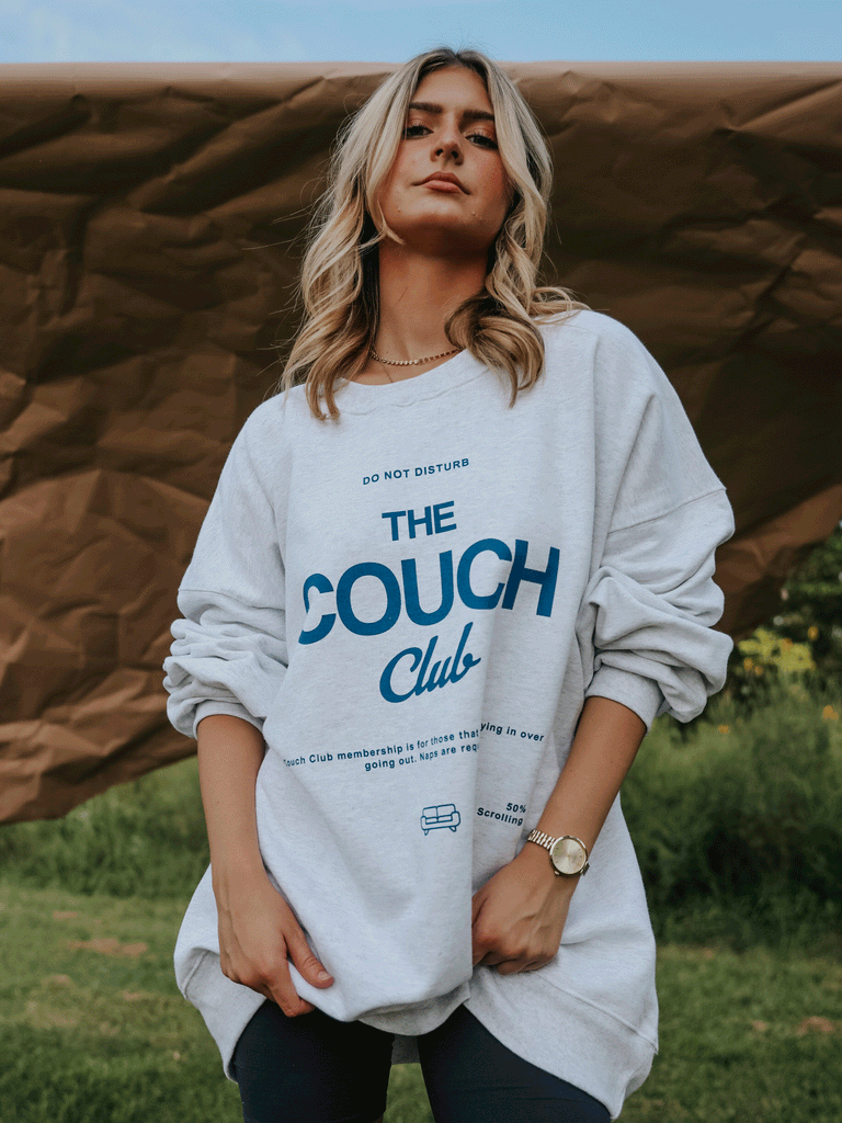 the couch club sweatshirt