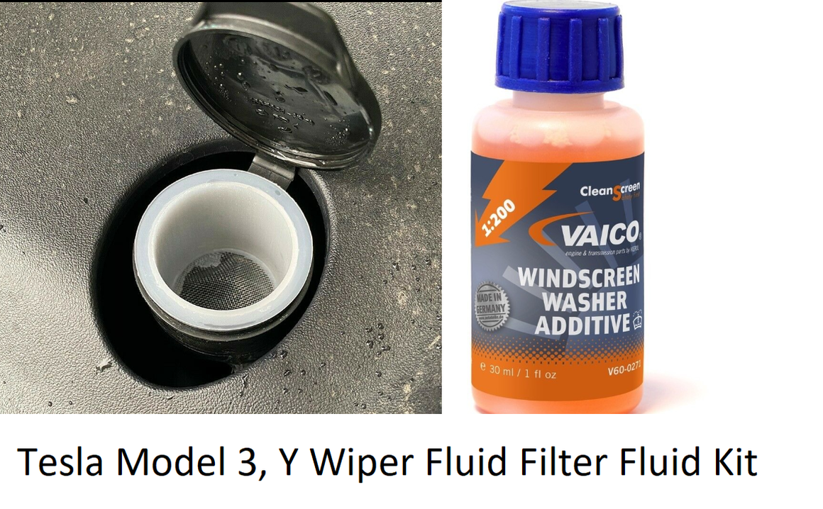 tesla model 3 recommended windshield fluid