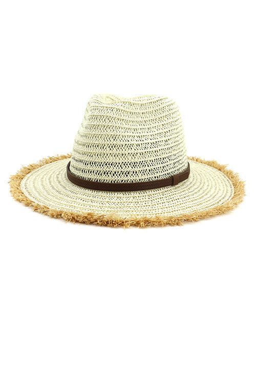 Straw Frayed Hat