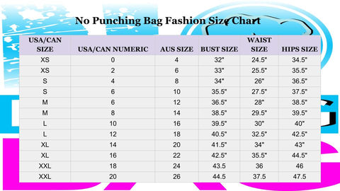 bag size chart