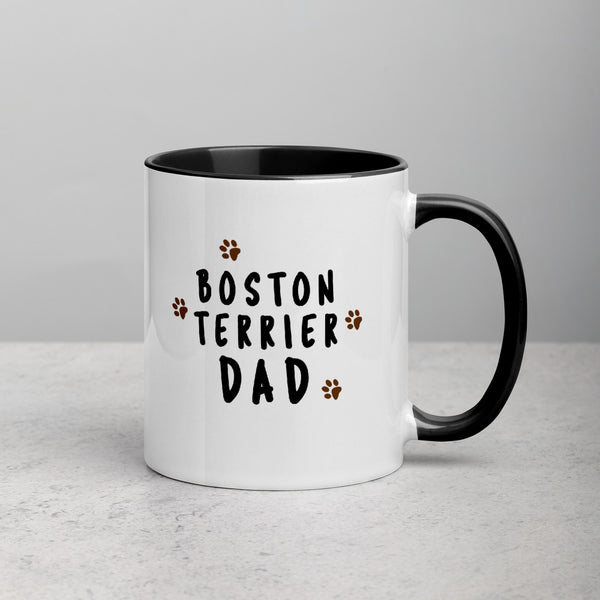 Boston Terrier Dad Muddy Paws Mug