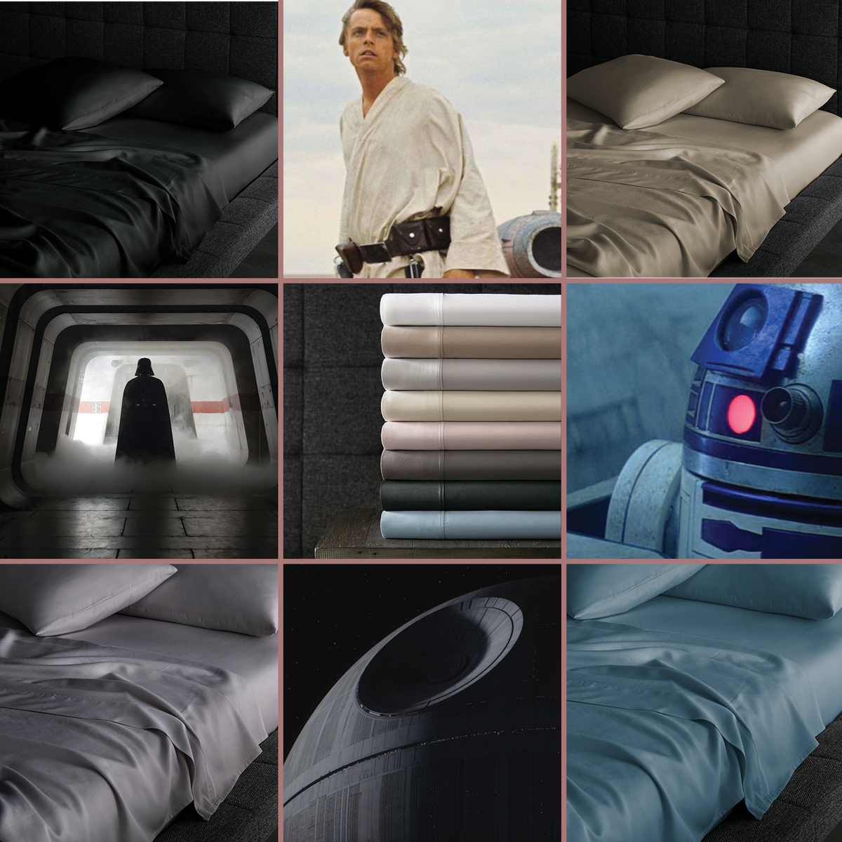 Sobel Westex Dark Side Star Wars 7pc Bedding Collection - Hotel Quality, Darth Vader Inspired Design, King