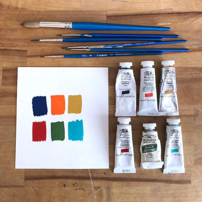 Sian Summerhayes painting materials