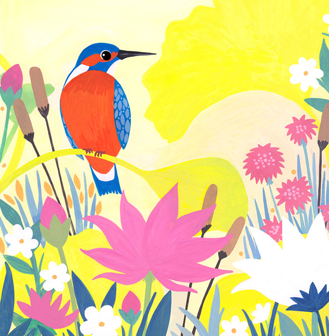 Sian Summerhayes Kingfisher Painting