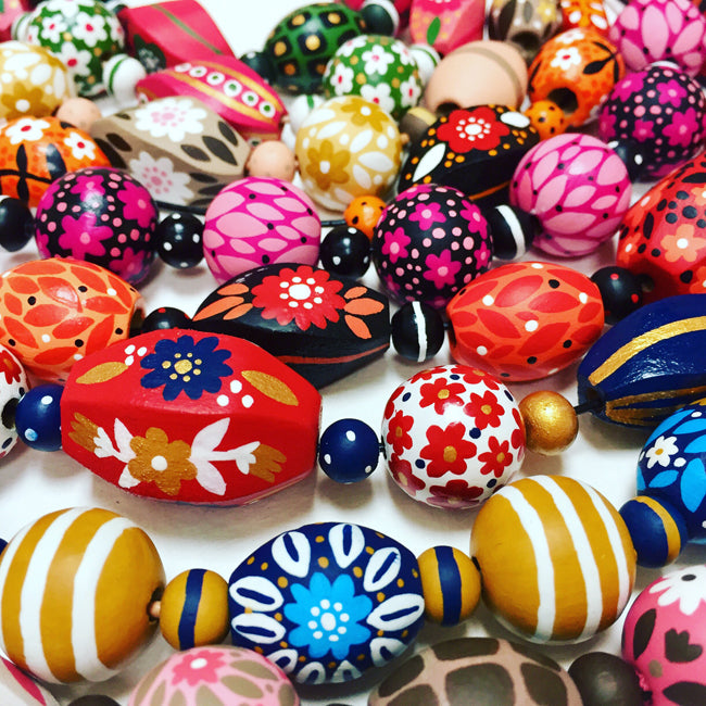 painted beads