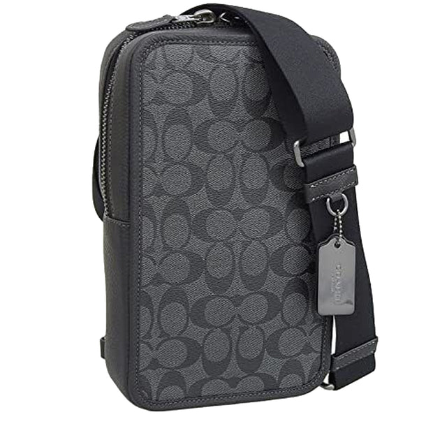 Michael Kors Jet Set Large Snap Pocket Tote Leather Luggage/ Black  #30S6GTTT7T