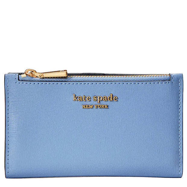 Kate Spade New York Morgan Flower Bed Embossed Card Case Wristlet Blazer  Blue Multi