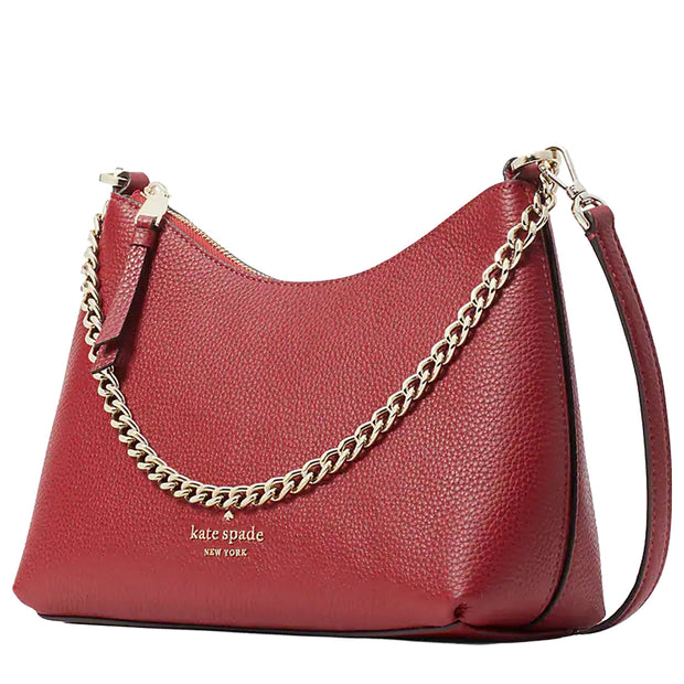 Kate Spade Staci Small Flap Crossbody in Red Currant, Luxury, Bags