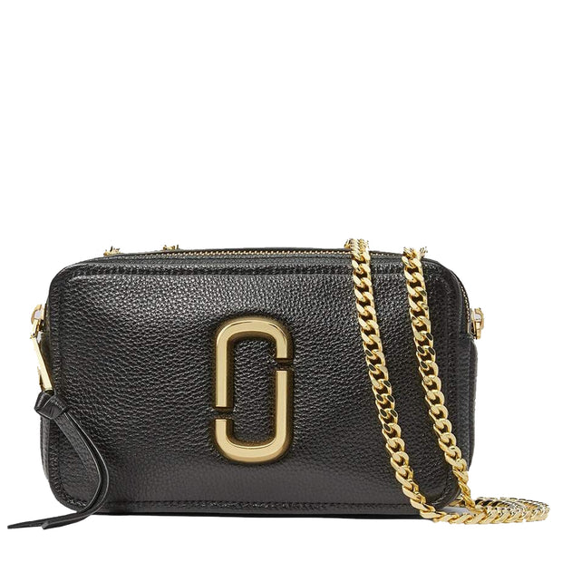 Marc Jacobs Shutter Leather Crossbody Color: BLACK /Gold ~NWT ~DUST BAG