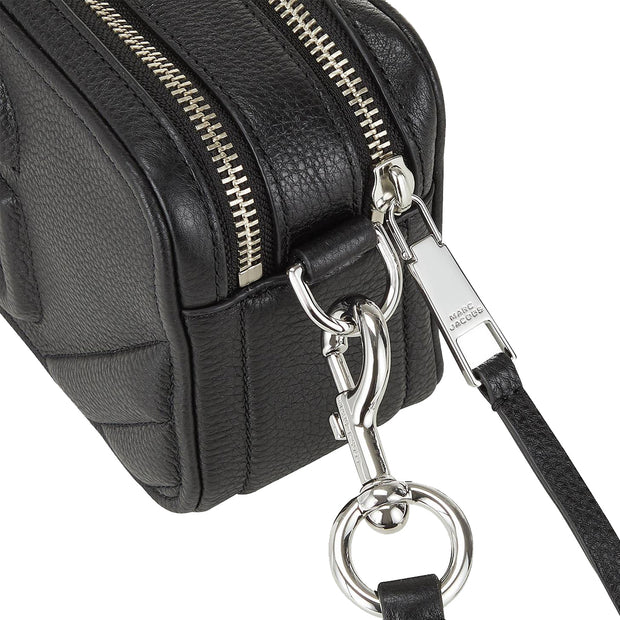 MARC JACOBS The Shutter Crossbody Bag Leather Black Gold Hardware M0015468