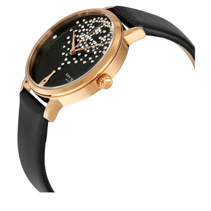 Kate Spade Watch KSW1014- Metro Black Leather Ladies Watch – 