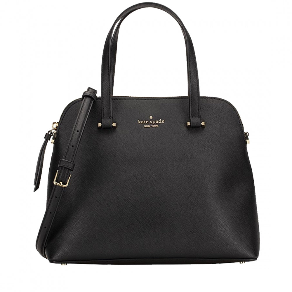 Kate Spade Maise Medium Dome Satchel Bag in Black – PinkOrchard.com