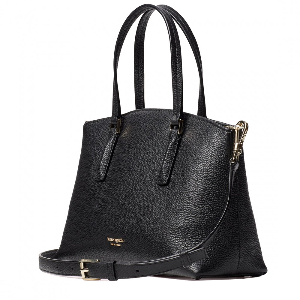 Kate Spade Abbott Small Satchel Bag in Black – PinkOrchard.com