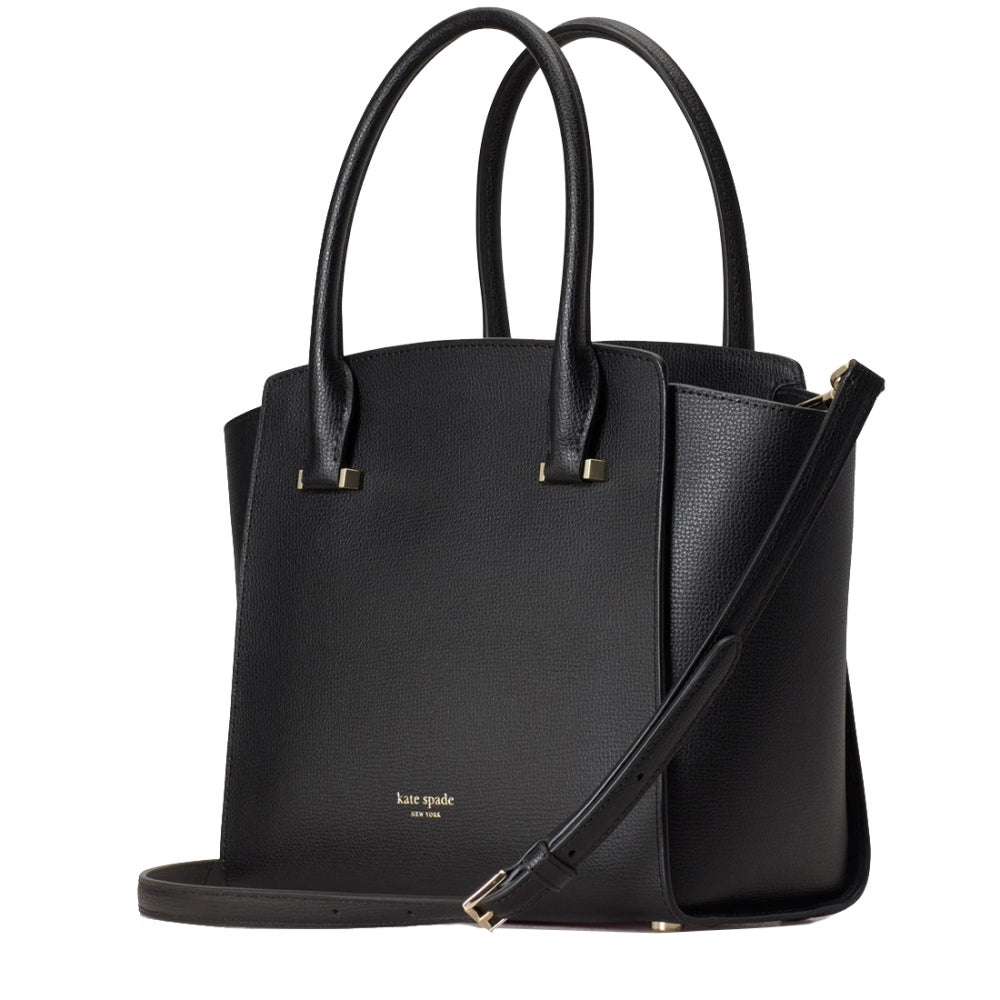 Kate Spade Sydney Medium Satchel Bag in Black – PinkOrchard.com