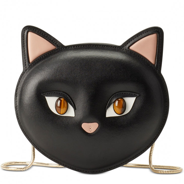 Kate Spade Meow Cat Crossbody Bag- Black – 