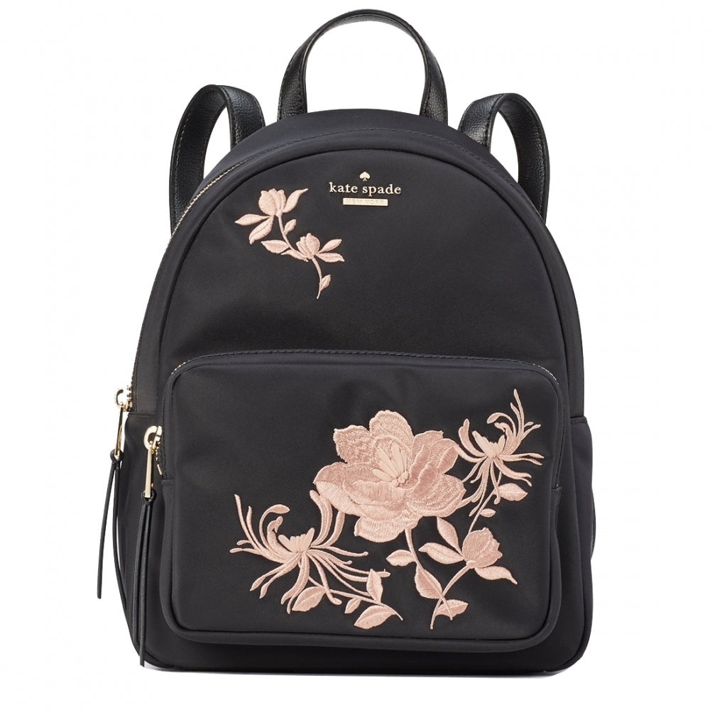 Kate Spade Dawn Place Embroidered Small Noria Back Pack- Black –  
