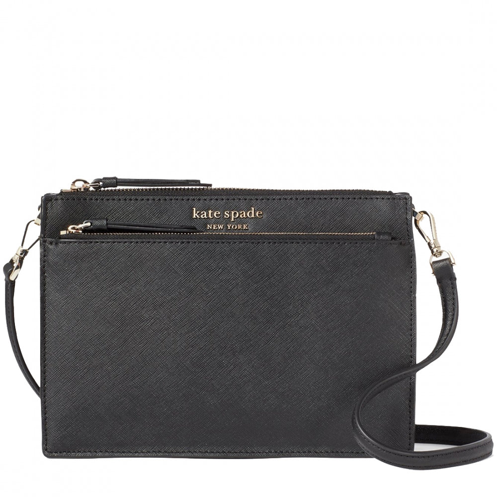 Kate Spade Cameron Zip Crossbody Bag Wkru6713 In Black PinkOrchard Com   311030 Kate Spade Cameron Zip Crossbody Bag Black WKRU6713 001 Front 1800x1800 