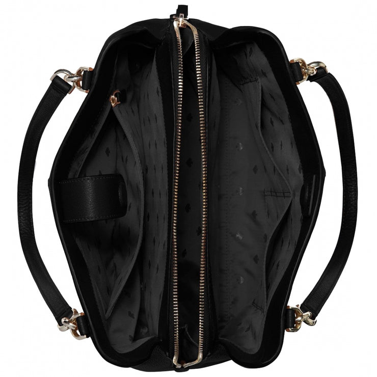 Kate Spade Jackson Medium Triple Compartment Shoulder Bag in Black –  