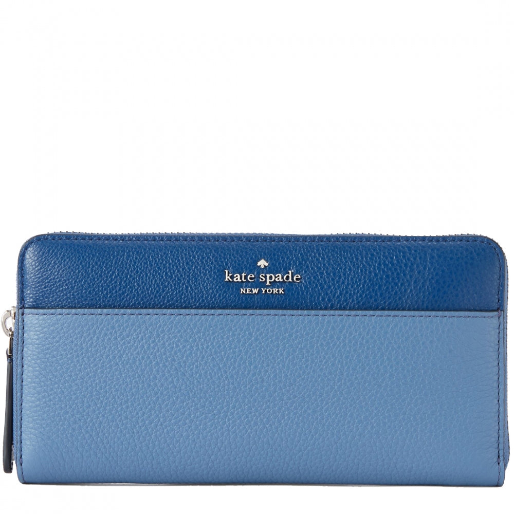 Kate Spade Jackson Colorblock Large Continental Wallet wlru5915 in Blu ...