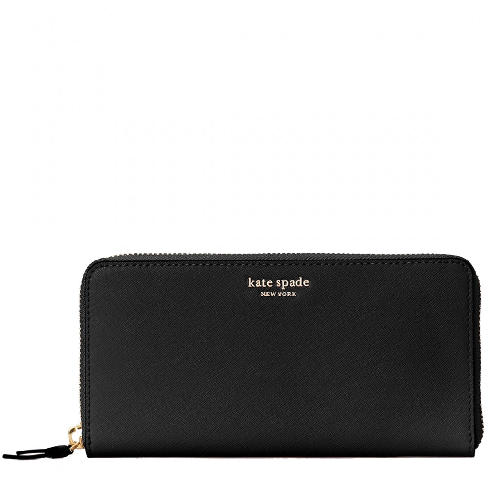Kate Spade Cameron Large Continental Wallet in Black – PinkOrchard.com