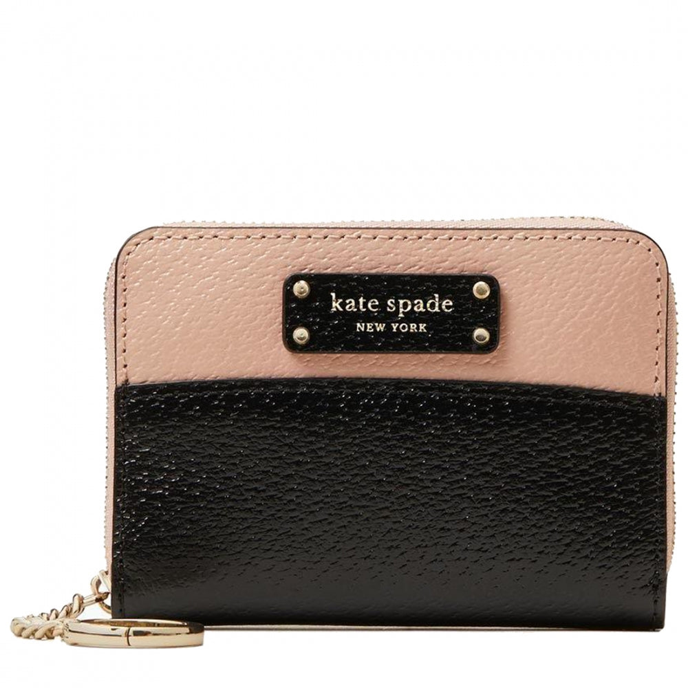 Kate Spade Jeanne Small Key Continental Wallet in Warm Vellum/ Black –  