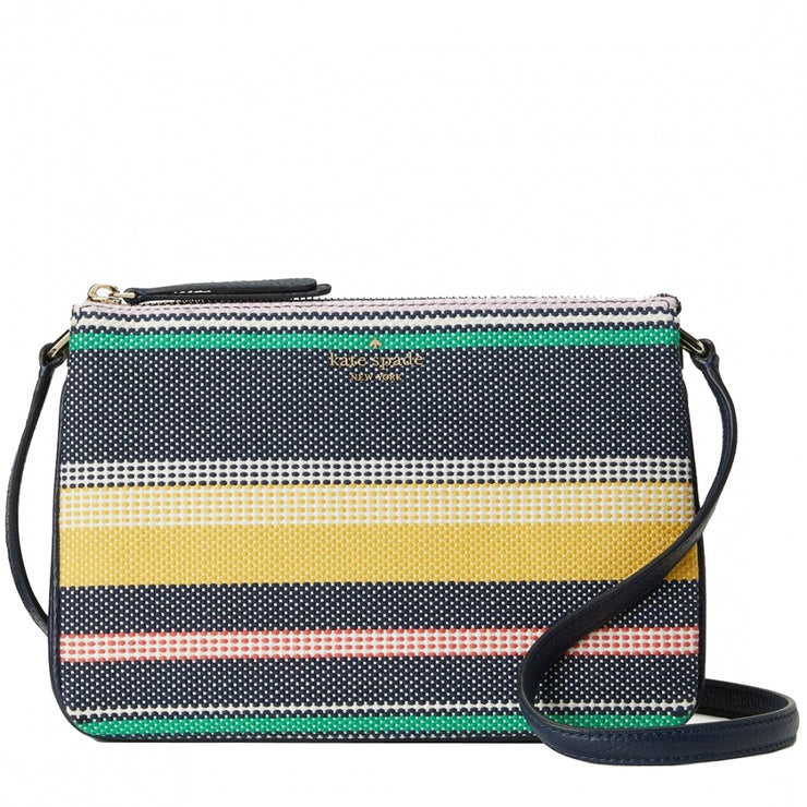 jackson boardwalk stripe triple gusset crossbody