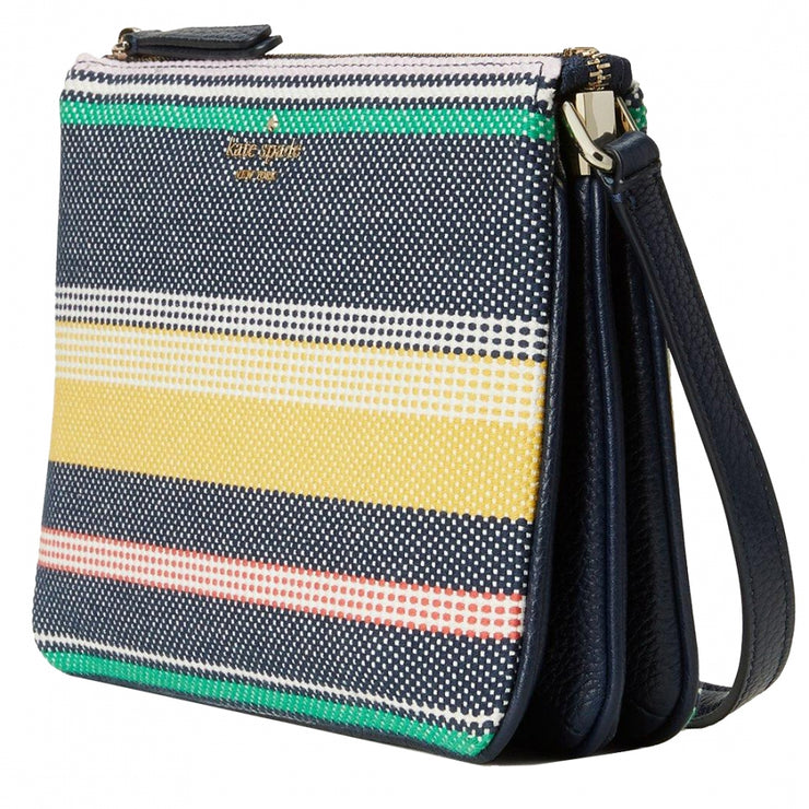 jackson boardwalk stripe triple gusset crossbody