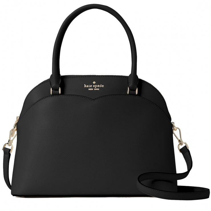 Kate Spade Payton Medium Dome Satchel Bag in Black – PinkOrchard.com