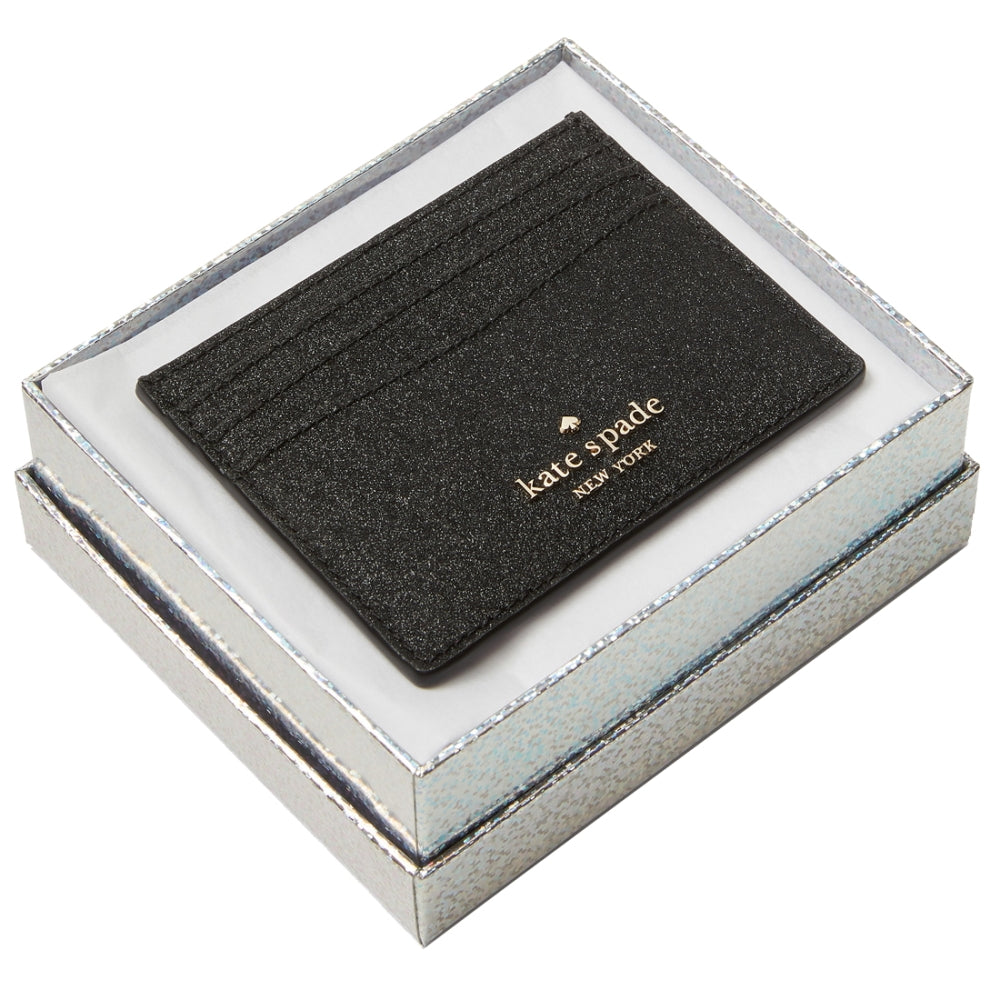 lola glitter boxed small slim card holder