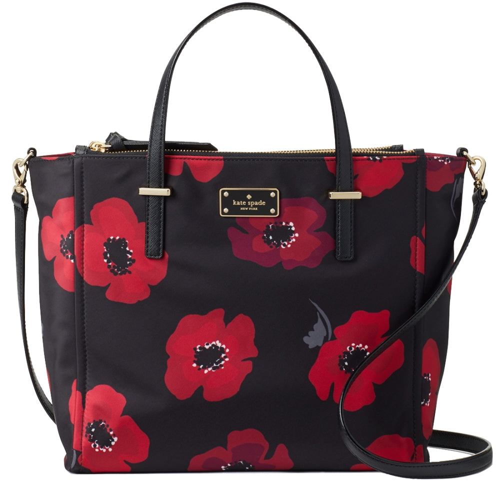 Kate Spade Wilson Road Poppy Alyse Bag in Black Multi – 