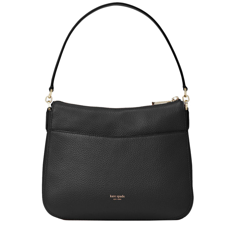 Kate Spade Polly Medium Convertible Flap Shoulder Bag in Black –  